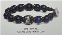 Bracciale Tamashii Ruota della Preghiera in Argento Occhio di tigre BHS1100-332